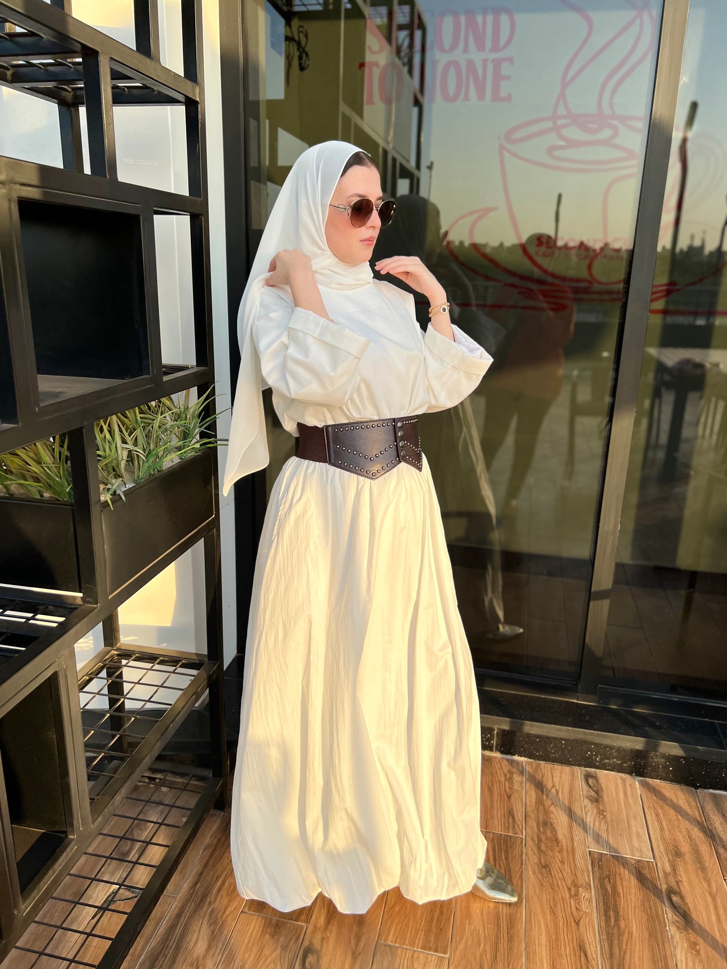 White Balloon Skirt