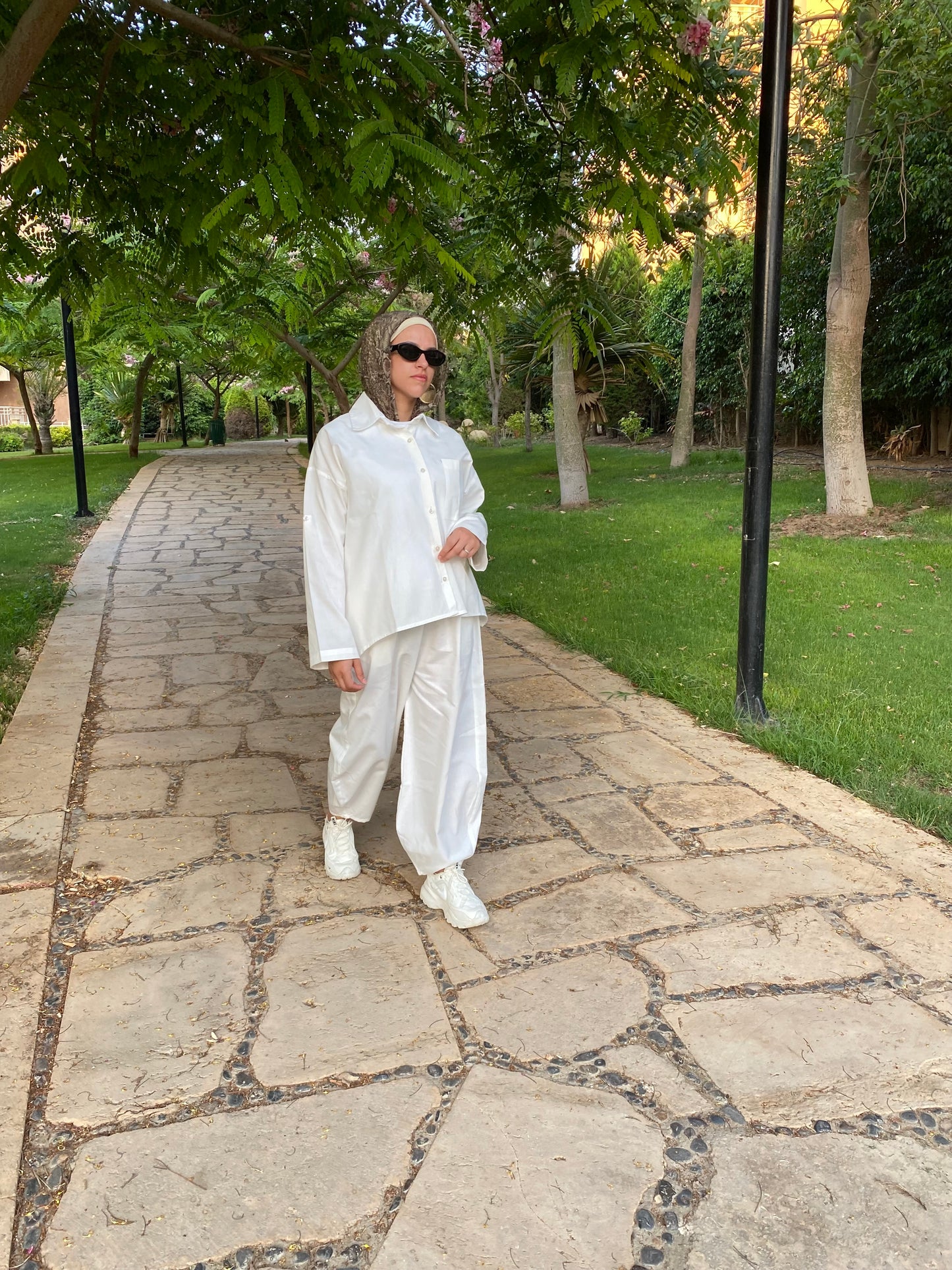 White Balloon Pants