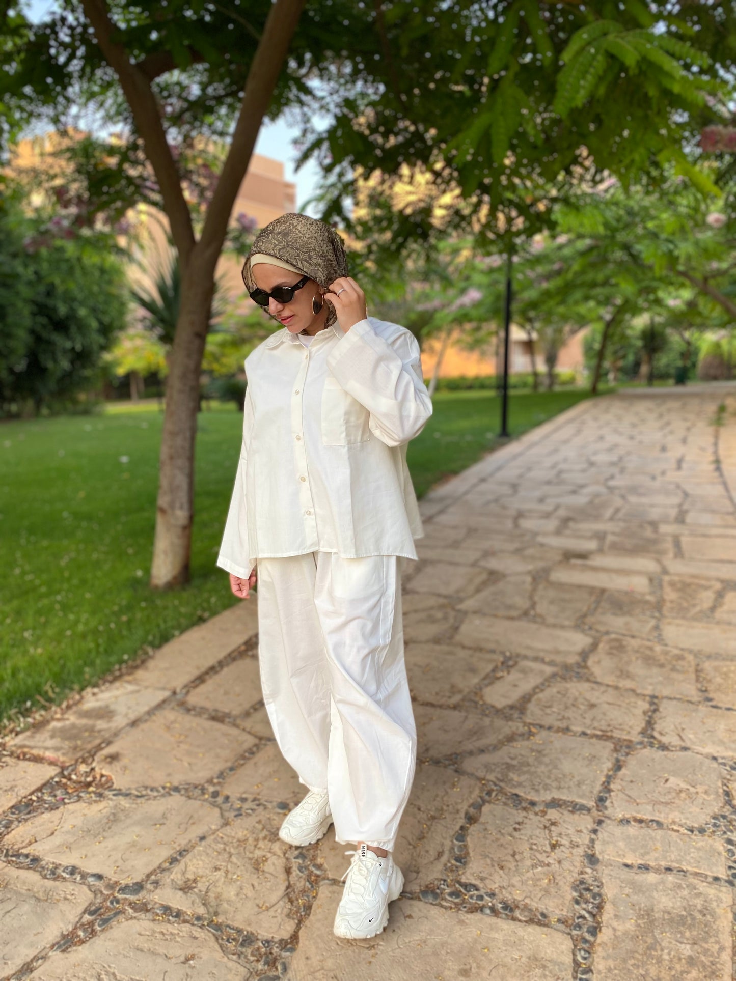 White Balloon Pants
