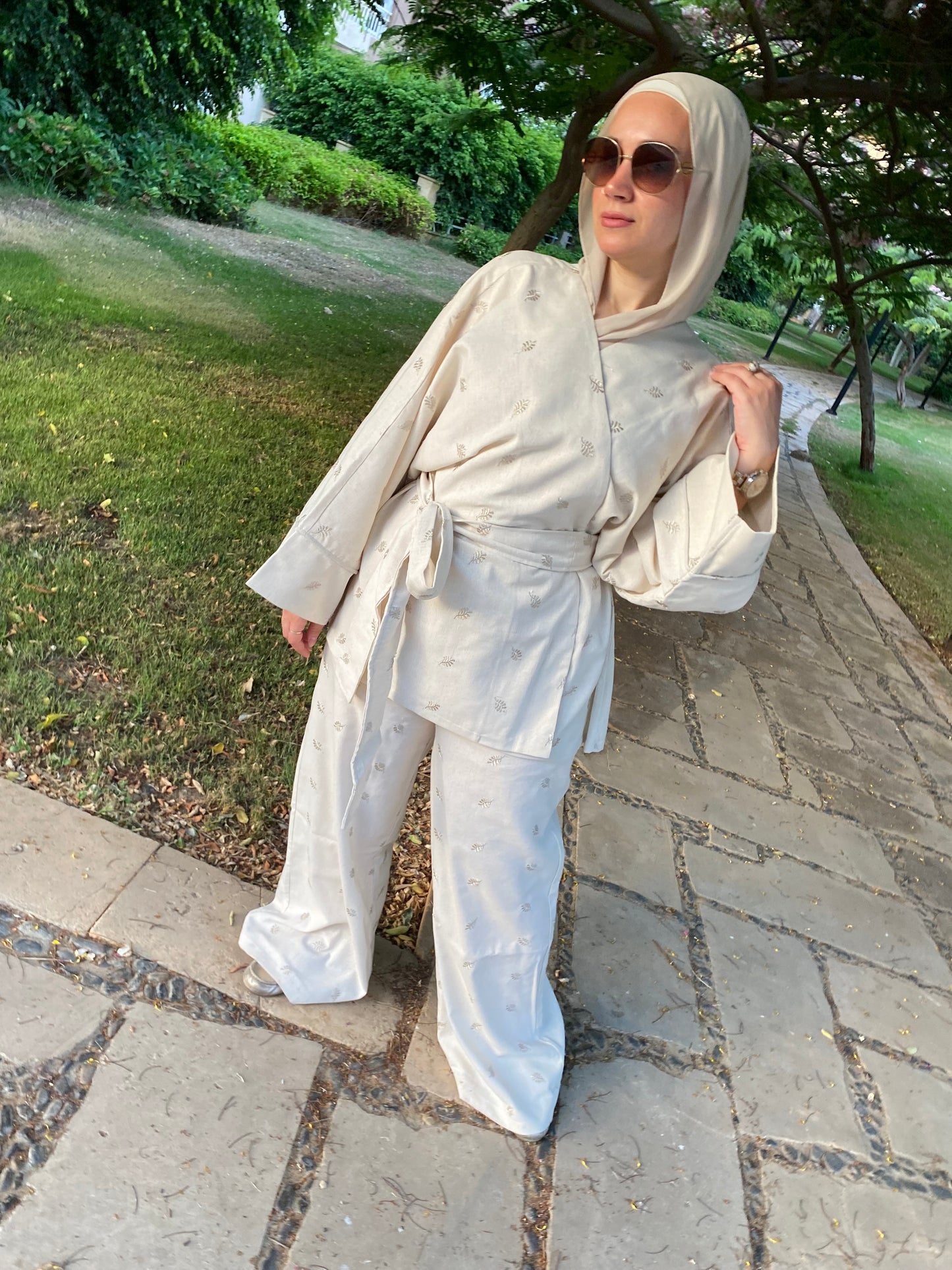Belted kimono