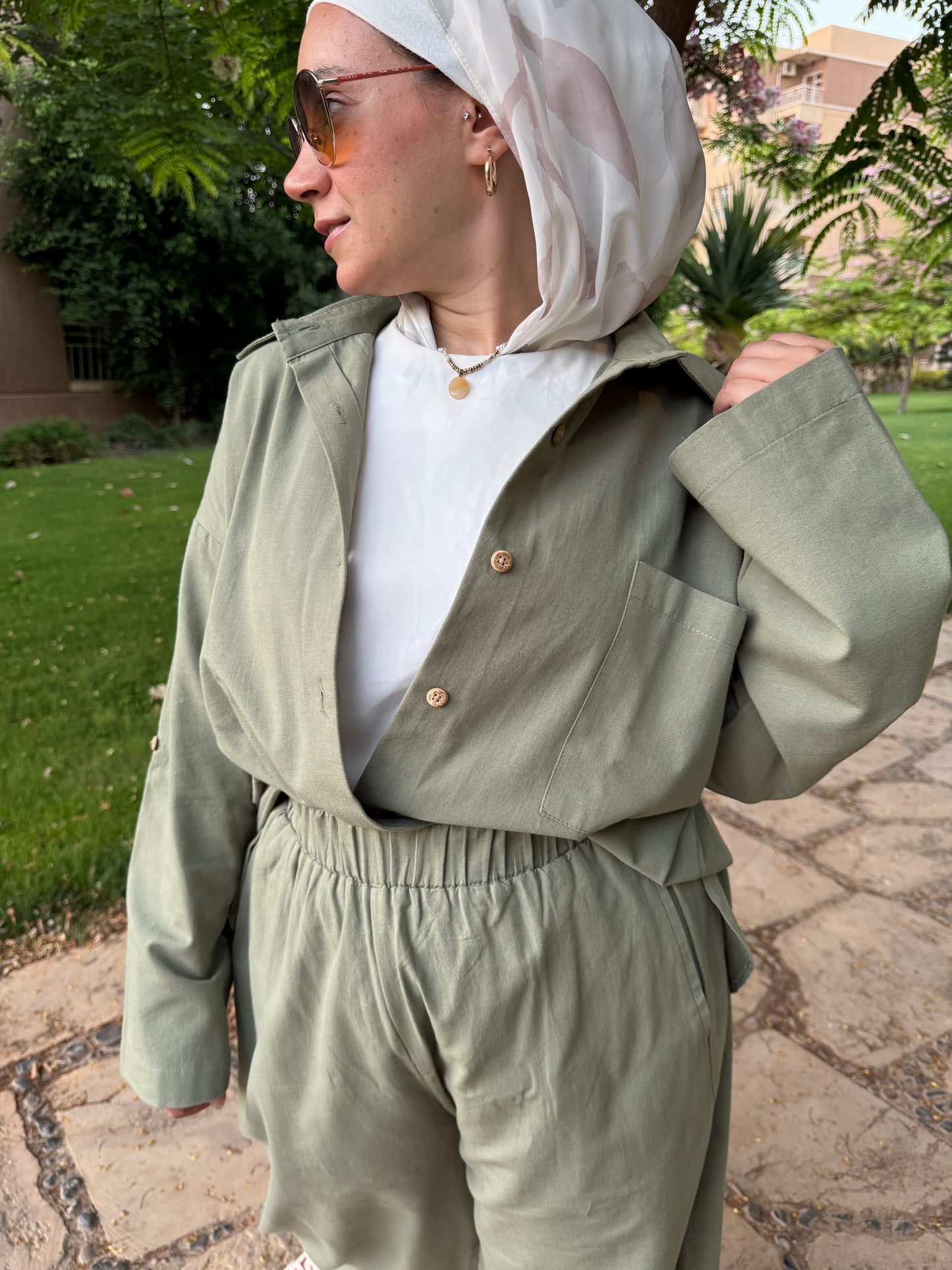Olive Ballon Pants
