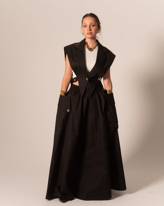 AURA SKIRT OBSIDIAN