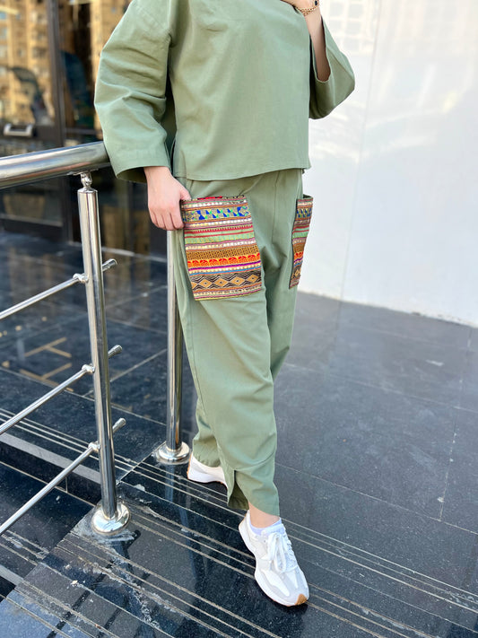 Olive Pockets Set