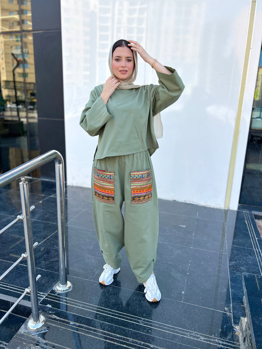 Olive Pockets Set