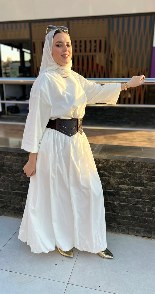 White Balloon Skirt