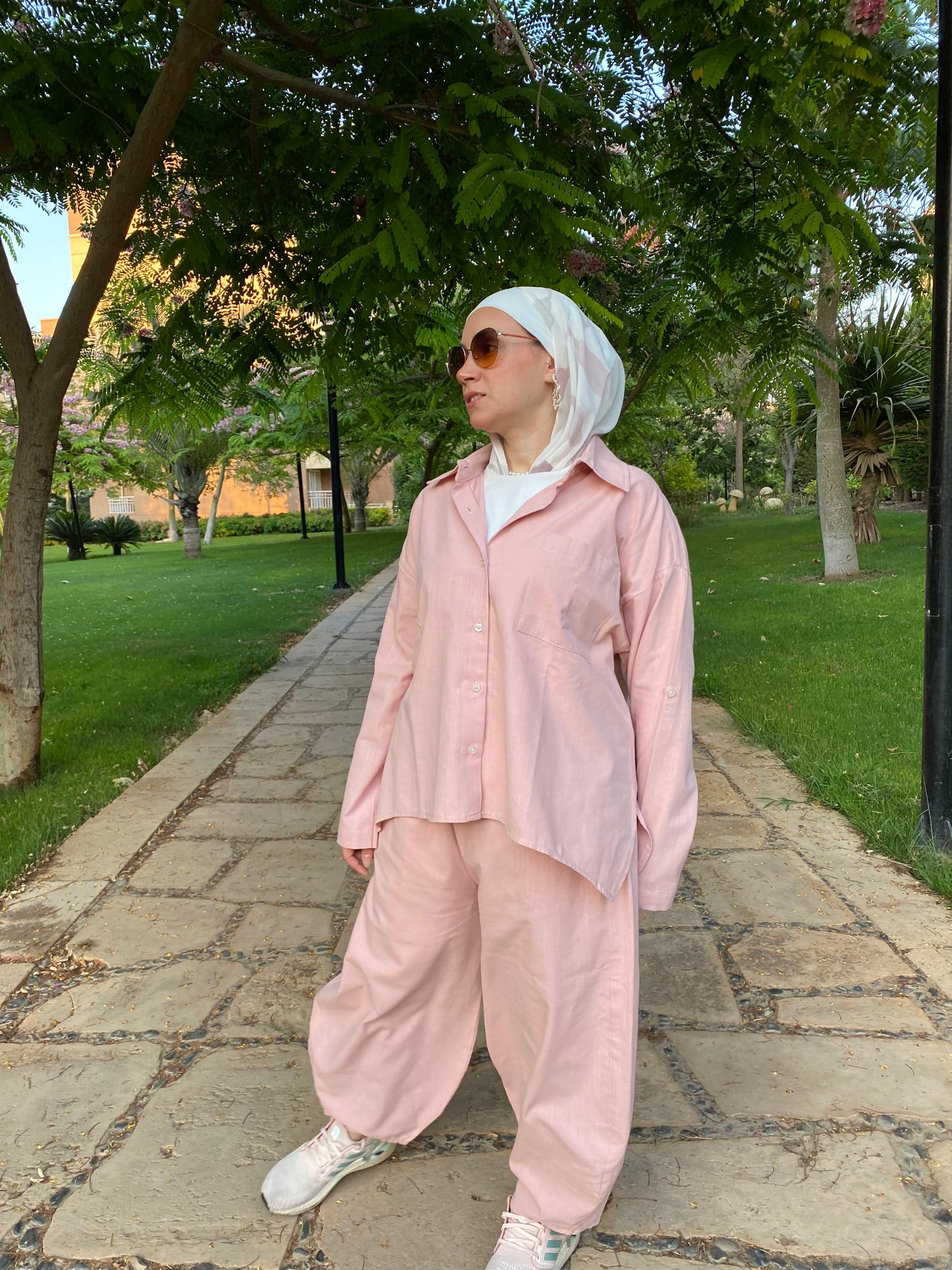 Pink Balloon Pants set