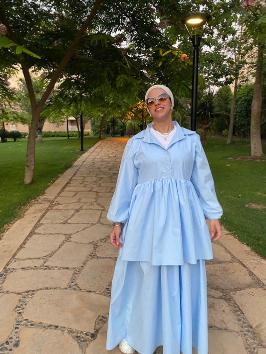 Light blue Layers Dress