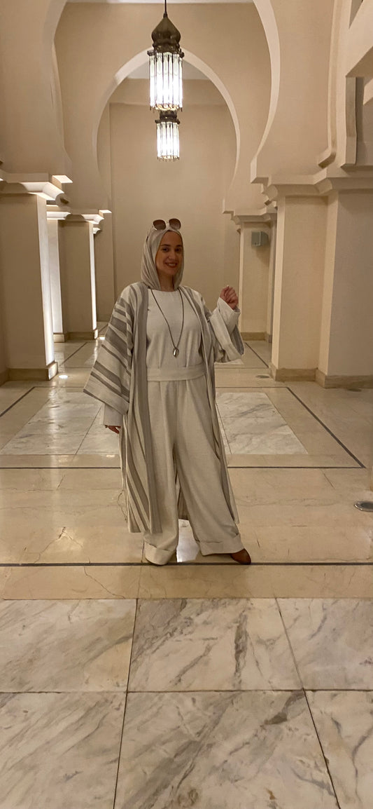 Loomed Winter Set Beige