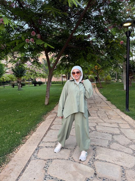 Olive Ballon Pants